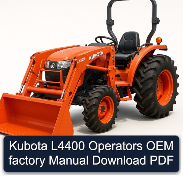 Kubota L4400 Operators OEM factory Manual Download PDF