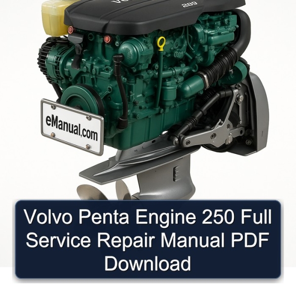 Volvo Penta Engine 250 Full Service Repair Manual PDF Download