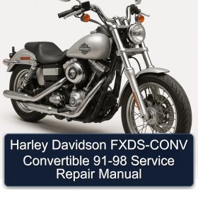 Harley Davidson FXDS-CONV Convertible 91-98 Service Repair Manual
