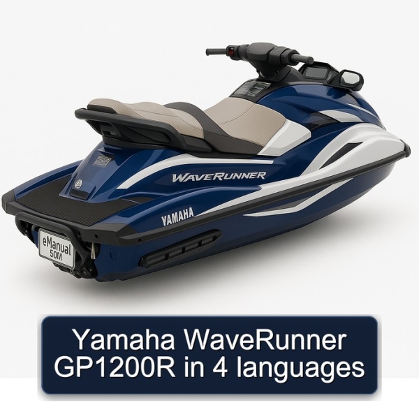 Yamaha WaveRunner GP1200R in 4 languages