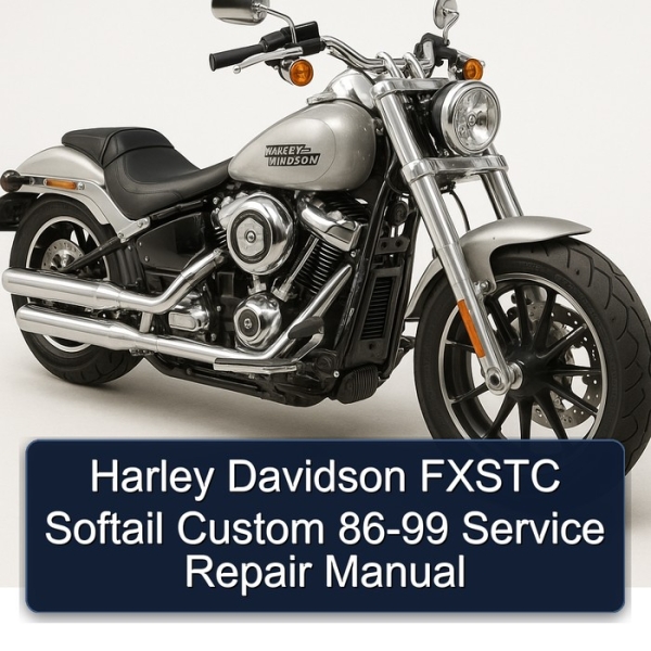Harley Davidson FXSTC Softail Custom 86-99 Service Repair Manual