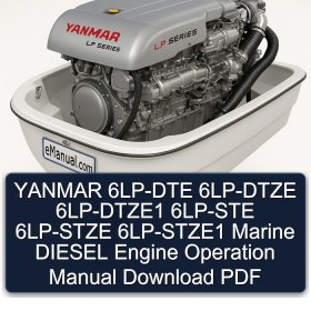 YANMAR 6LP-DTE 6LP-DTZE 6LP-DTZE1 6LP-STE 6LP-STZE 6LP-STZE1 Marine DIESEL Engine Operation Manual Download PDF