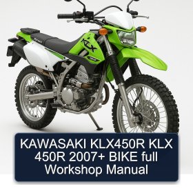 KAWASAKI KLX450R KLX 450R 2007+ BIKE full Workshop Manual