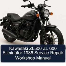 Kawasaki ZL500 ZL 600 Eliminator 1986 Service Repair Workshop Manual