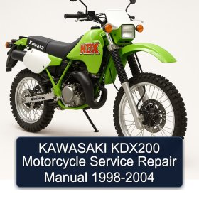 KAWASAKI KDX200 Motorcycle Service Repair Manual 1998-2004