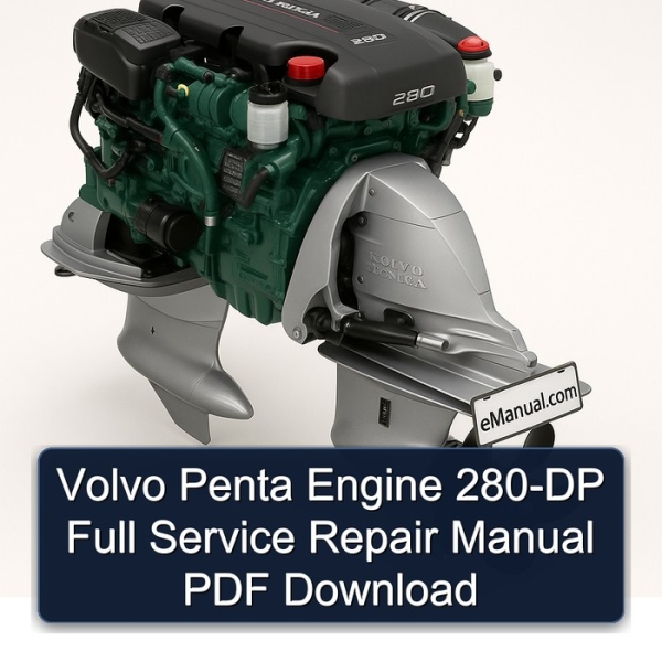Volvo Penta Engine 280-DP Full Service Repair Manual PDF Download