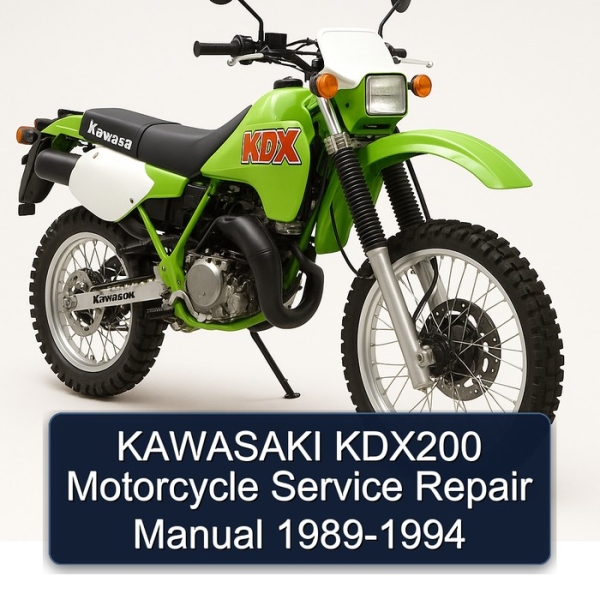 KAWASAKI KDX200 Motorcycle Service Repair Manual 1989-1994