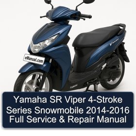 Yamaha SR Viper 4-Stroke Series Snowmobile 2014-2016 Full Service & Repair Manual