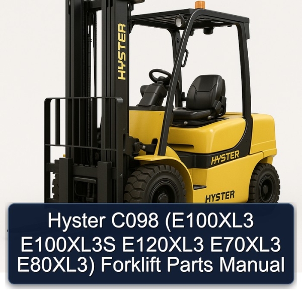 Manual de Piezas para Carretillas Elevadoras Hyster C098 (E100XL3, E100XL3S, E120XL3, E70XL3, E80XL3)