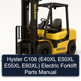 Hyster C108 (E40XL E50XL E55XL E60XL) Electric Forklift Parts Manual