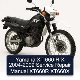 Yamaha XT 660 R X 2004-2009 Service Repair Manual XT660R XT660X