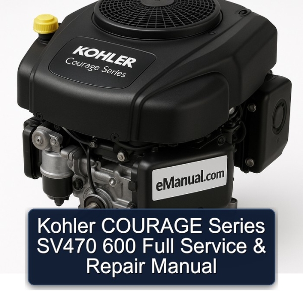 Kohler COURAGE Series SV470 600 Full Service & Repair Manual