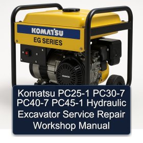 Komatsu PC25-1 PC30-7 PC40-7 PC45-1 Hydraulic Excavator Service Repair Workshop Manual