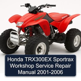 Honda TRX300EX Sportrax Workshop Service Repair Manual 2001-2006