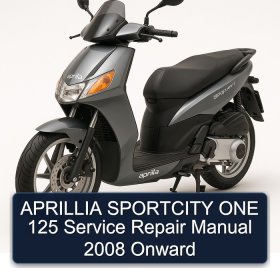 APRILLIA SPORTCITY ONE 125 Service Repair Manual 2008 Onward