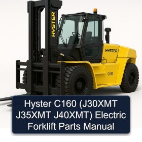 Hyster C160 (J30XMT J35XMT J40XMT) Electric Forklift Parts Manual