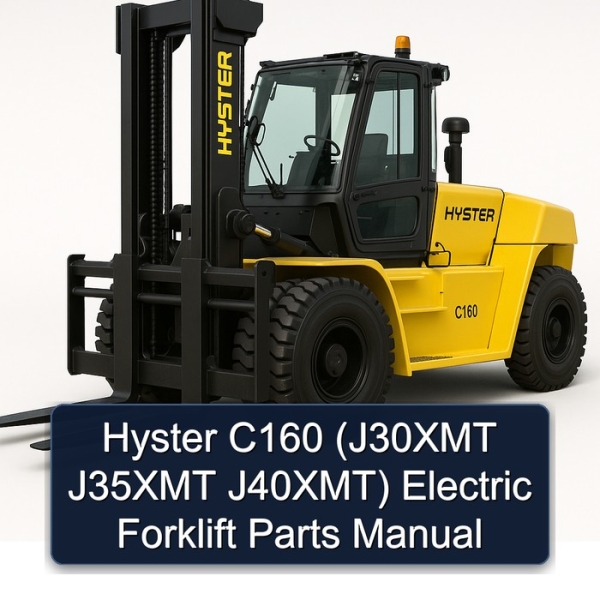 Manual de Partes para Montacargas Eléctrico Hyster C160 (J30XMT J35XMT J40XMT)
