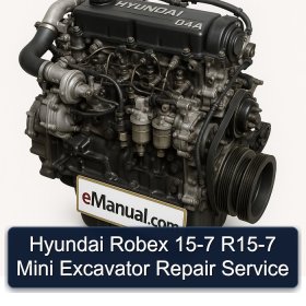 Hyundai Robex 15-7 R15-7 Mini Excavator Repair Service
