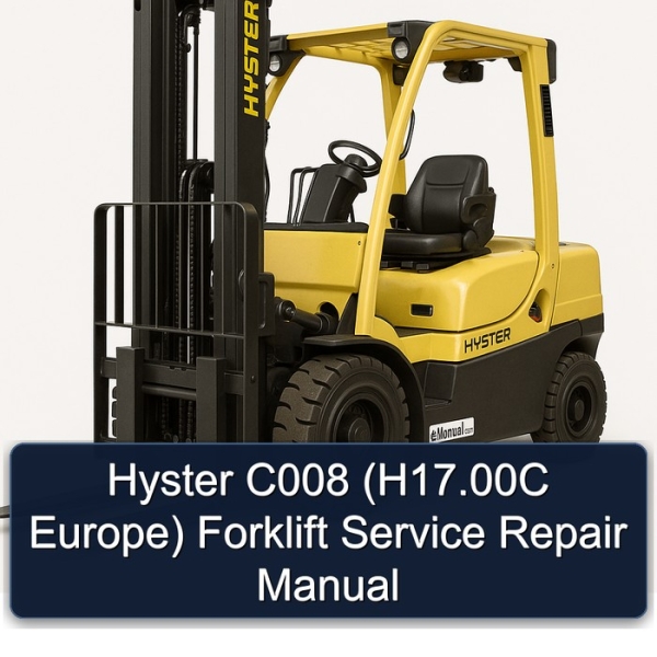 Manual de Servicio y Reparación de la Carretilla Elevadora Hyster C008 (H17.00C Europa)