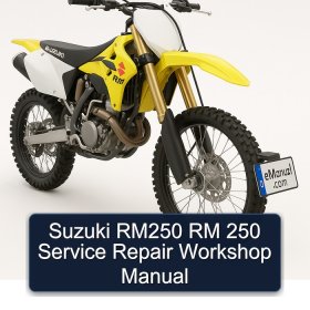 Suzuki RM250 RM 250 Service Repair Workshop Manual