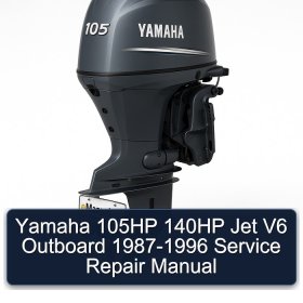 Yamaha 105HP 140HP Jet V6 Outboard 1987-1996 Service Repair Manual