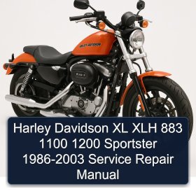 Harley Davidson XL XLH 883 1100 1200 Sportster 1986-2003 Service Repair Manual