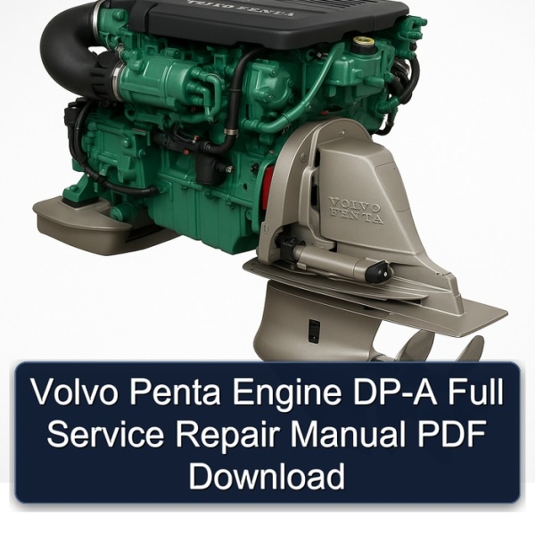 Volvo Penta Engine DP-A Full Service Repair Manual PDF Download