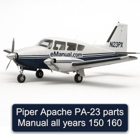 Piper Apache PA-23 parts Manual all years 150 160