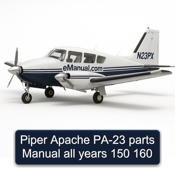 Piper Apache PA-23 parts Manual all years 150 160
