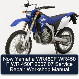 Now Yamaha WR450F WR450 F WR 450F 2007 07 Service Repair Workshop Manual