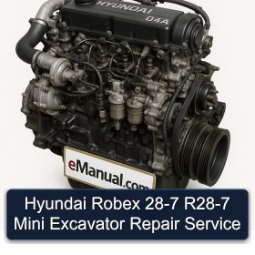Hyundai Robex 28-7 R28-7 Mini Excavator Repair Service