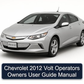 Chevrolet 2012 Volt Operators Owners User Guide Manual