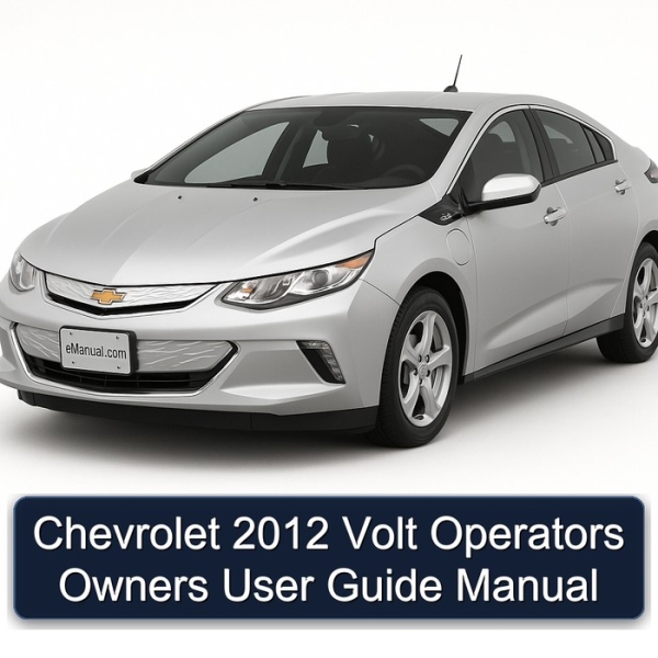 Chevrolet 2012 Volt Operators Owners User Guide Manual