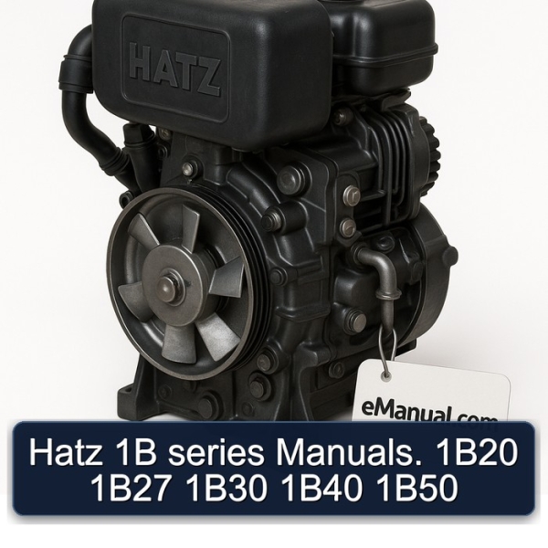 Hatz 1B series Manuals. 1B20 1B27 1B30 1B40 1B50