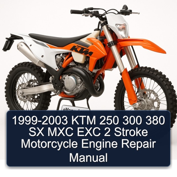 1999-2003 KTM 250 300 380 SX MXC EXC 2 Stroke Motorcycle Engine Repair Manual