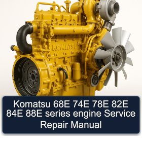 Komatsu 68E 74E 78E 82E 84E 88E series engine Service Repair Manual