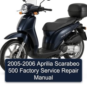 2005-2006 Aprilia Scarabeo 500 Factory Service Repair Manual