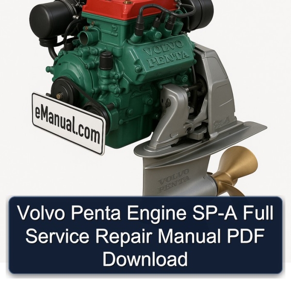 Volvo Penta Engine SP-A Full Service Repair Manual PDF Download