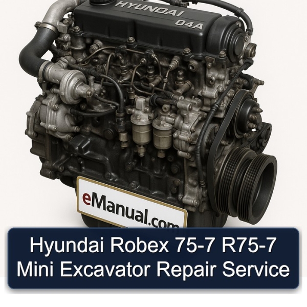 Hyundai Robex 75-7 R75-7 Mini Excavator Repair Service