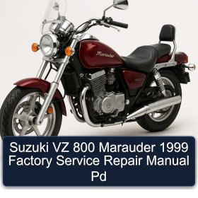 Suzuki VZ 800 Marauder 1999 Factory Service Repair Manual Pd