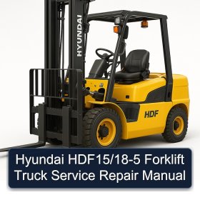 Hyundai HDF15/18-5 Forklift Truck Service Repair Manual