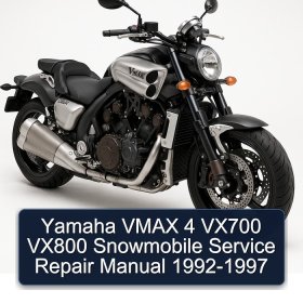 Yamaha VMAX 4 VX700 VX800 Snowmobile Service Repair Manual 1992-1997