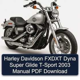 Harley Davidson FXDXT Dyna Super Glide T-Sport 2003 Manual PDF Download