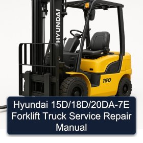 Hyundai 15D/18D/20DA-7E Forklift Truck Service Repair Manual