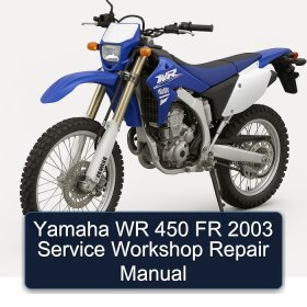 Yamaha WR 450 FR 2003 Service Workshop Repair Manual