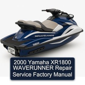 2000 Yamaha XR1800 WAVERUNNER Repair Service Factory Manual