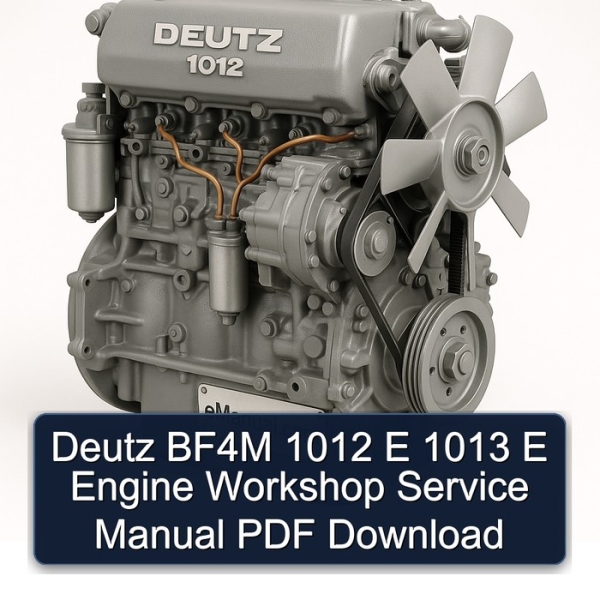 Deutz BF4M 1012 E 1013 E Engine Workshop Service Manual PDF Download