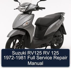 Suzuki RV125 RV 125 1972-1981 Full Service Repair Manual