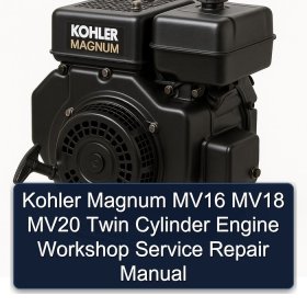 Kohler Magnum MV16 MV18 MV20 Twin Cylinder Engine Workshop Service Repair Manual