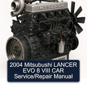 2004 Mitsubushi LANCER EVO 8 VIII CAR Service/Repair Manual